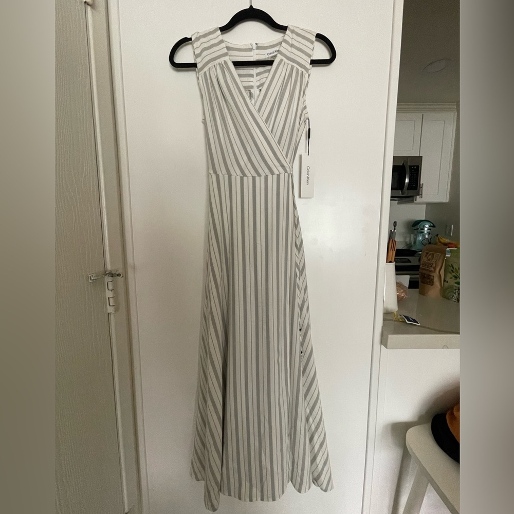 NEW TAGS ON Calvin Kline faux wrap dress